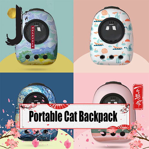 JADEN Cat Space Capsule Backpack Pet Bag