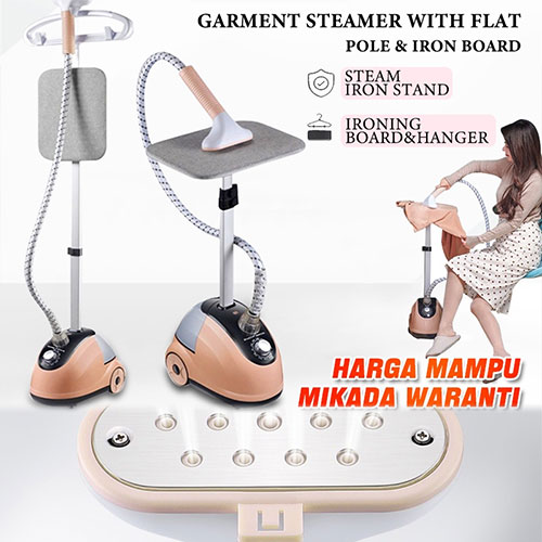 Garment Steamer (2000W) With Iron Board