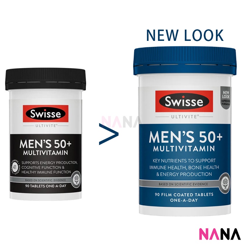 Swisse-Mens-Ultivite-50-a Swisse Men's Ultivite 50+ Multivitamin 90 Tablets