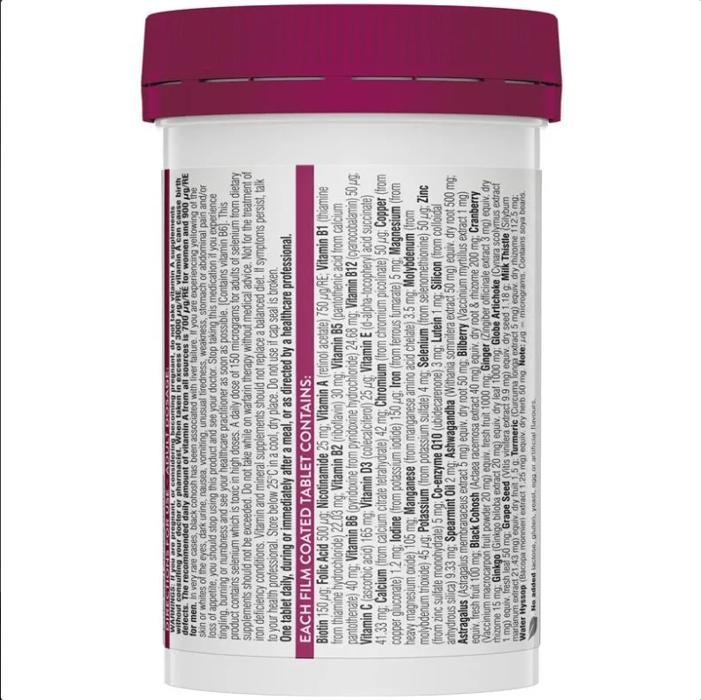 Swisse-Ultivite-Womens-50-001 Swisse Ultivite Women's 50+ Multivitamin 90 Tablets